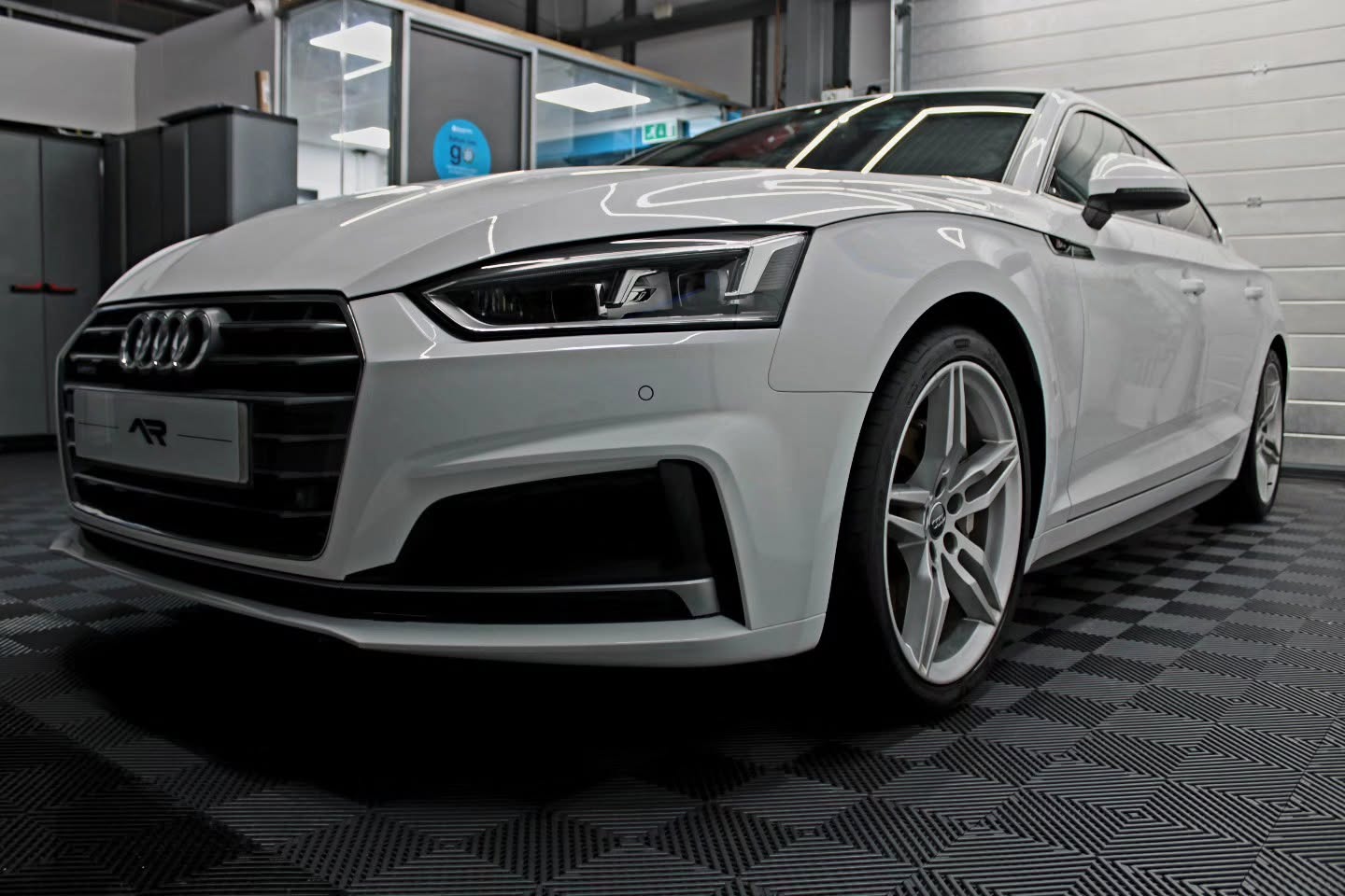 Audi A5 after paint enhancement and ceramic coating