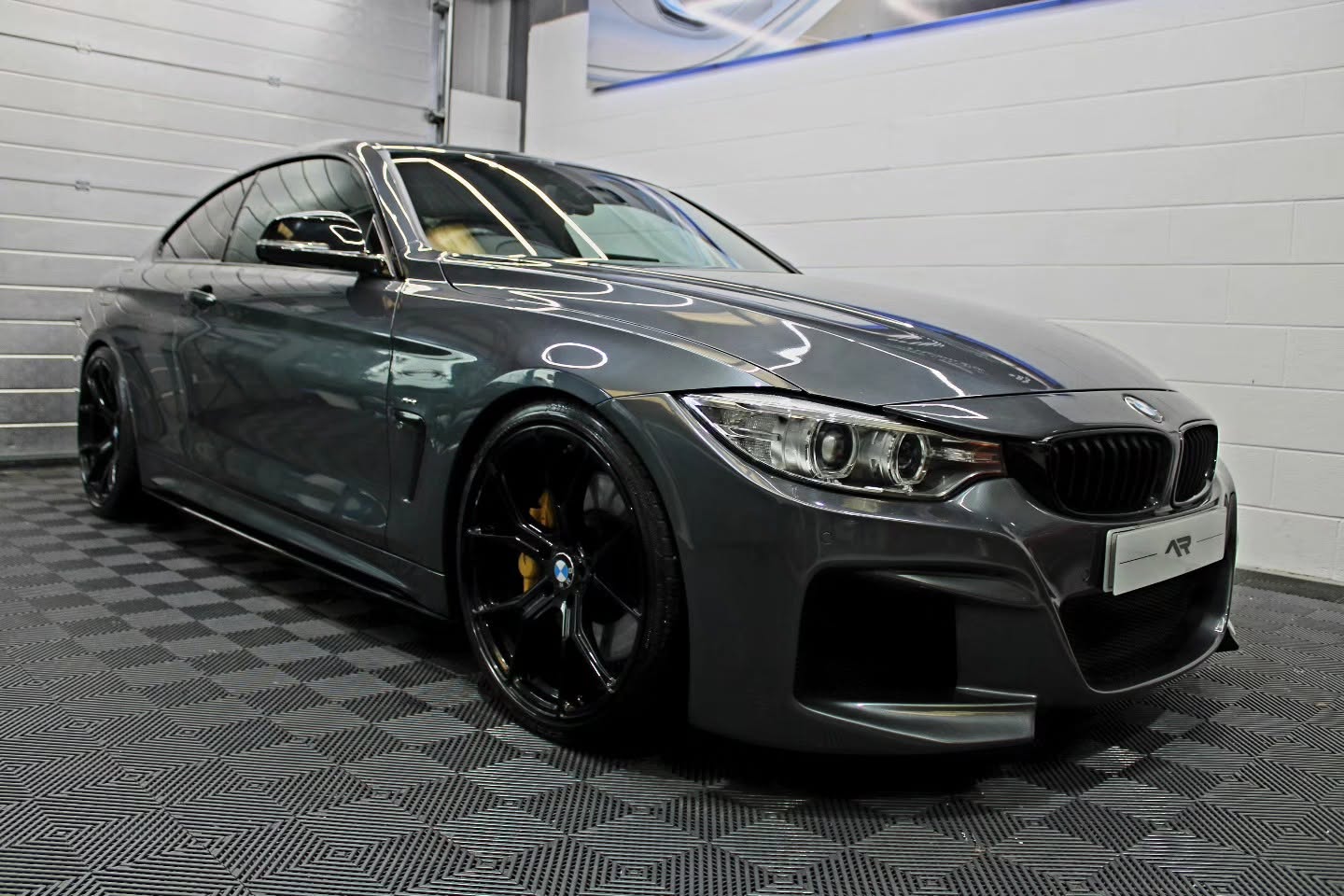 Grey BMW 4 Series with mirror gloss ceramic finish