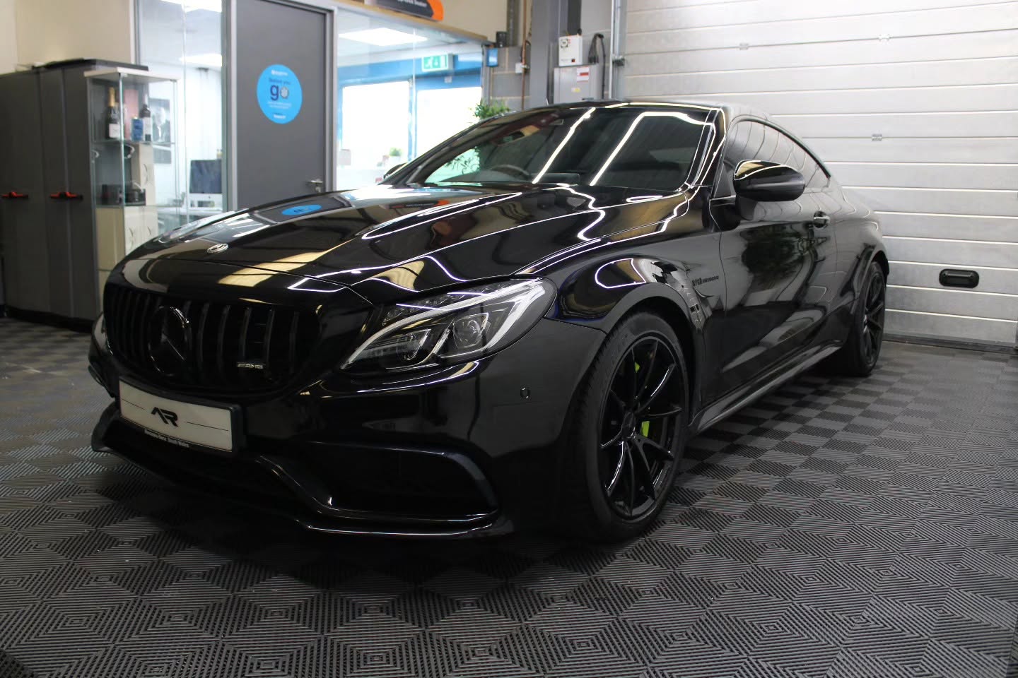 Mercedes-AMG C63 with ceramic coating gloss finish
